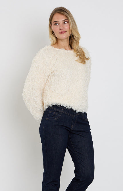 Top Fiona Feathers Ecru SRB5165
