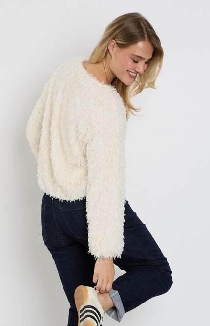 Top Fiona Feathers Ecru SRB5165