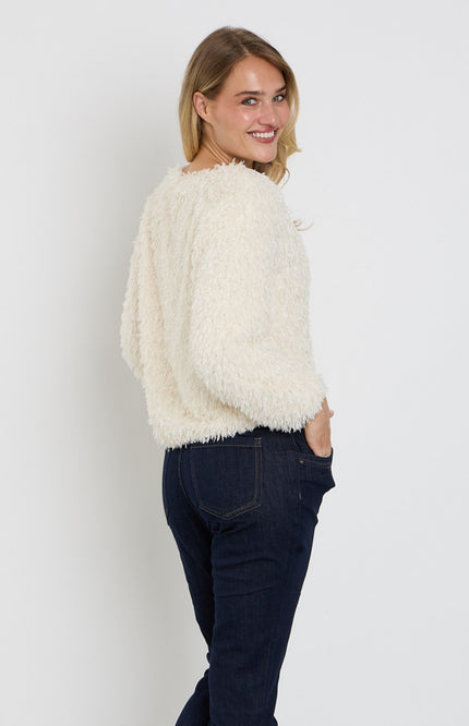 Top Fiona Feathers Ecru SRB5165