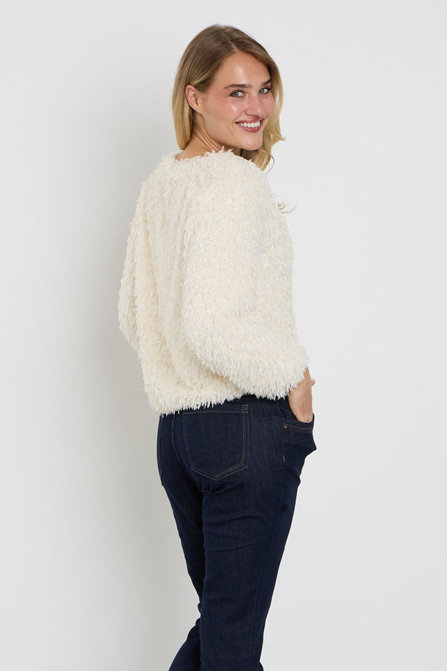 Top Fiona Feathers Ecru SRB5165