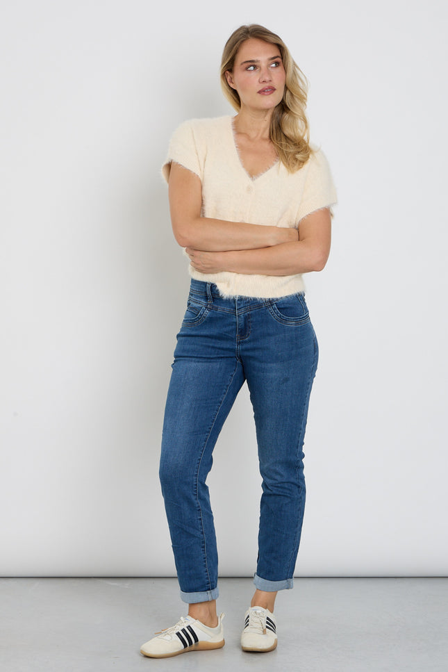 Broek Relax Denim Dark Stone Used SRB5136 L31