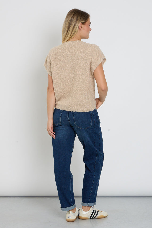 Broek Caitlina Side Patch Dark Stone SRB5032 L31