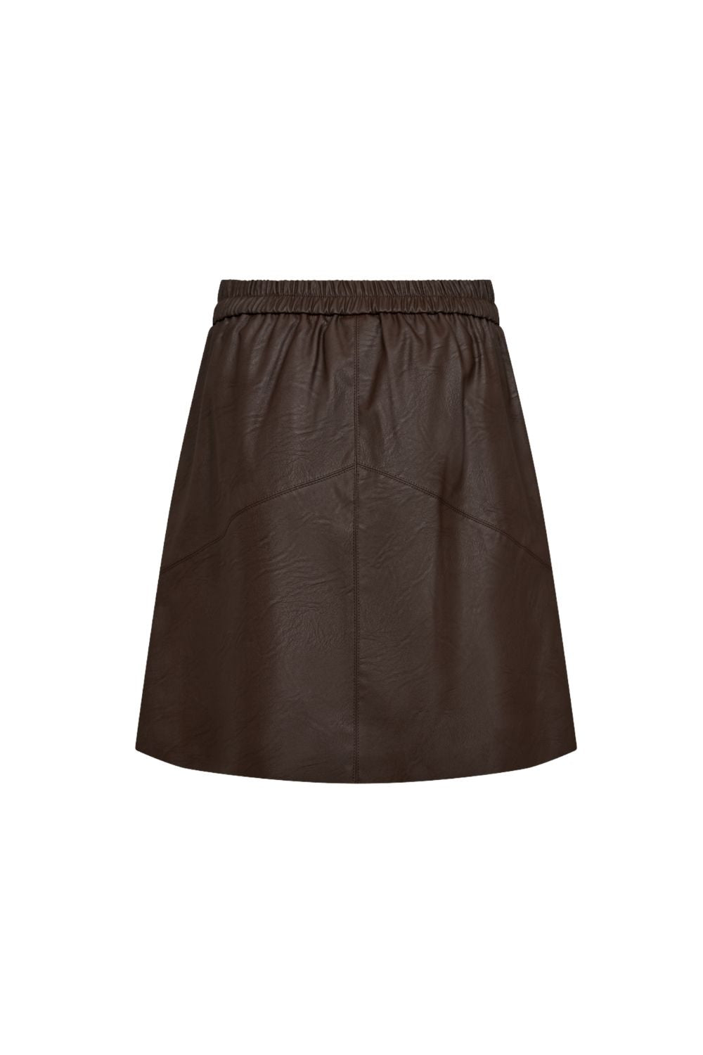 Lichte, blauwe rok Freequent Fqharley Mole 211747 met bloemenprint en A-lijn snit, gedragen door een model.