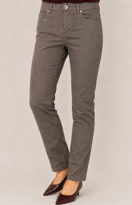 Broek 5 Pocket Donkerbruin 927049