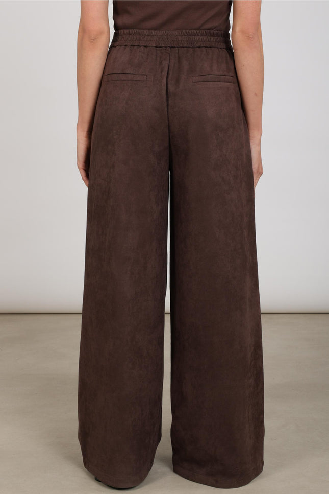 Broek Bertie Suede Chocolate NKF09109