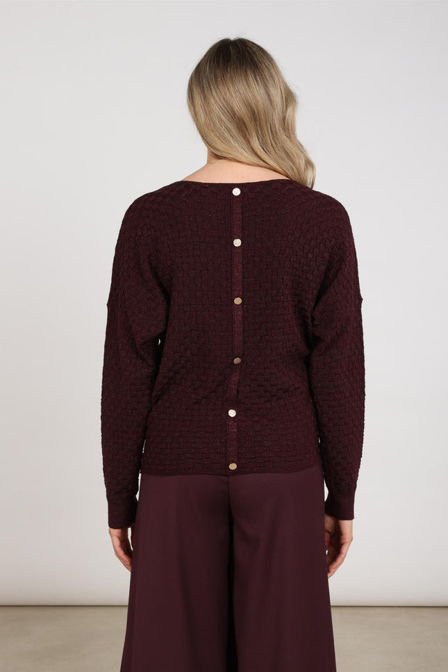 Top Kento Lurex Cherry NKF01062