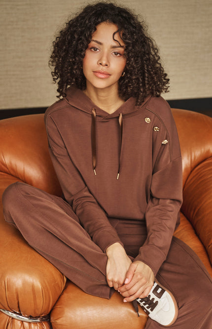 Broek Jogger Modal Coffee W26.05707