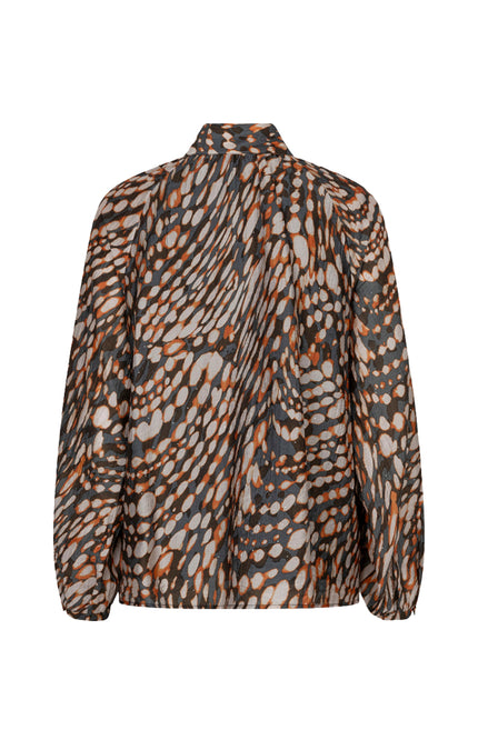 Blouse Bow Sparkling Dots Print W26.10709