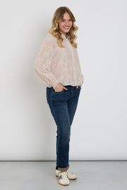 Grijze blauwe denim broek Tessy van Red Button, maat L31, met rechte snit en stijlvolle uitstraling.