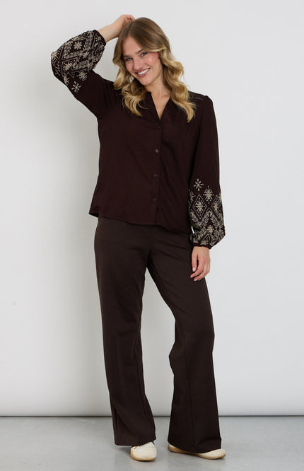 Broek Colette Punta Espresso SRB5144 L33