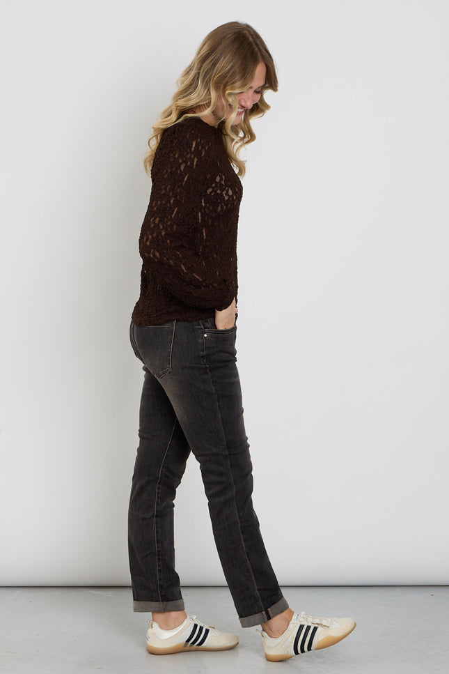 Broek Relax Overdye Brown Tinted SRB5167 L31
