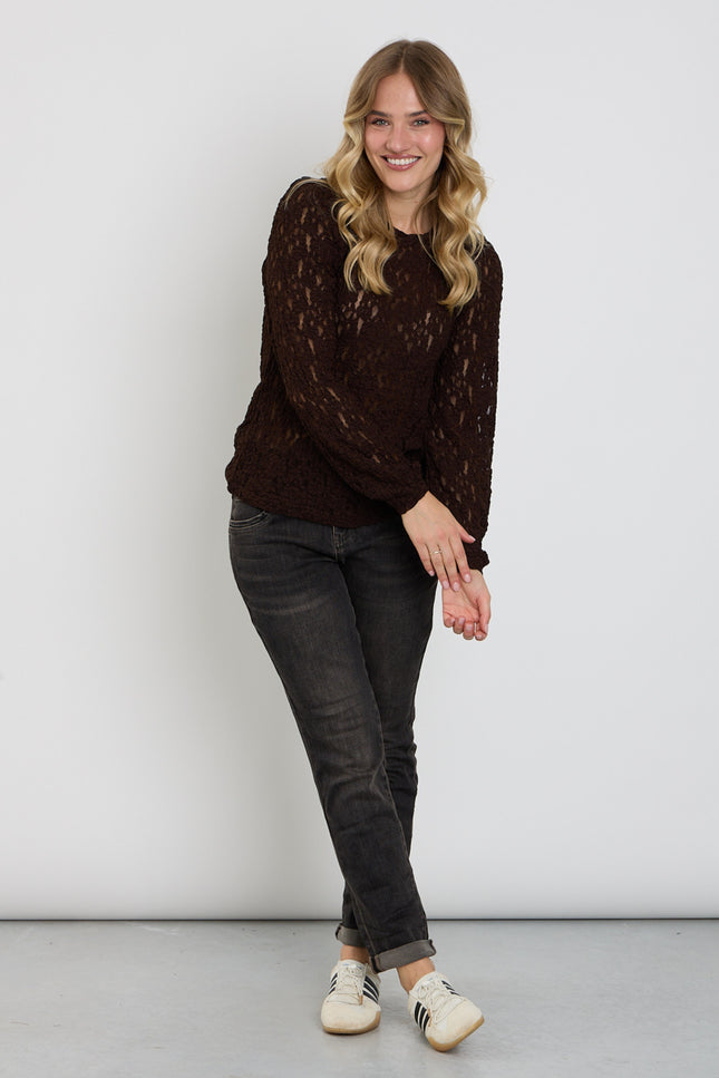 Broek Relax Overdye Brown Tinted SRB5167 L31