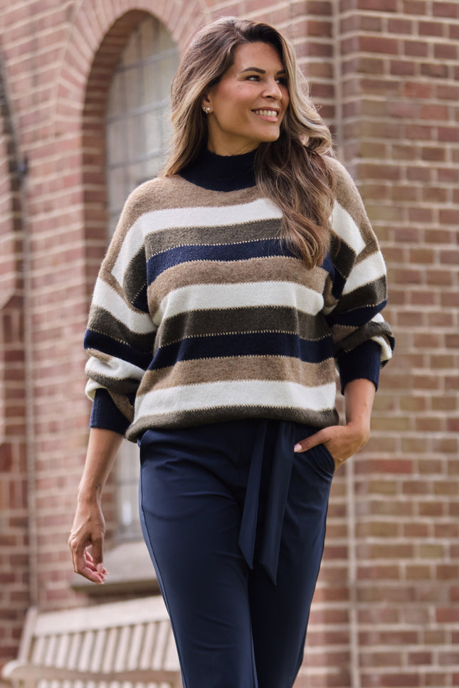 Trui Lesly Navy Green 265