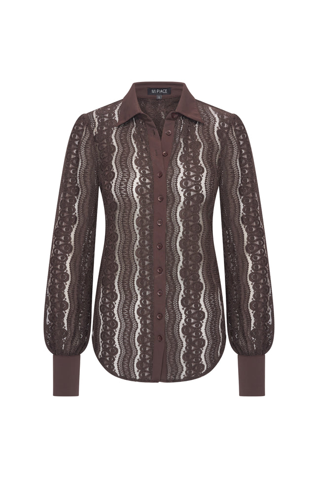 Travel Blouse Kant Espresso 202352