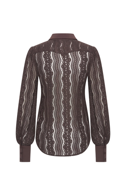 Travel Blouse Kant Espresso 202352