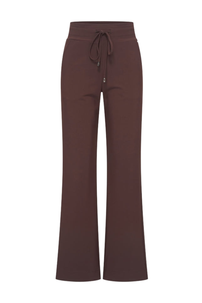 Bonded Travel Broek Flared Espresso 202631
