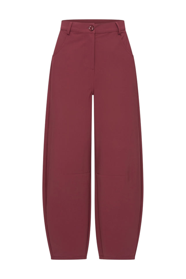Bonded Travel Balloon Broek Burgundy 202761