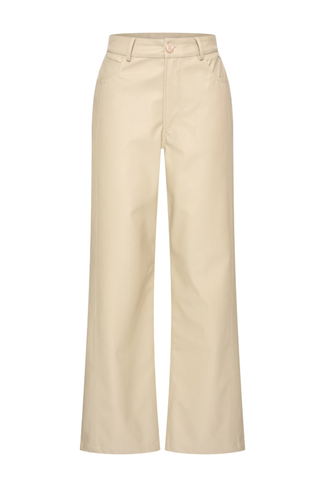 Broek Milano Vegan Leather Sand 202882