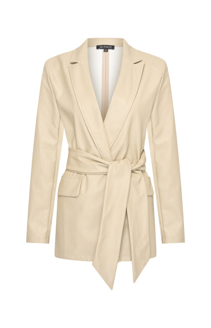 Blazer Belted Vegan Leather Sand 202883