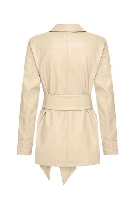 Blazer Belted Vegan Leather Sand 202883