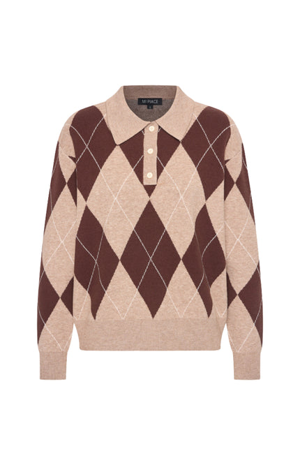 Trui Argyle Espresso 202916