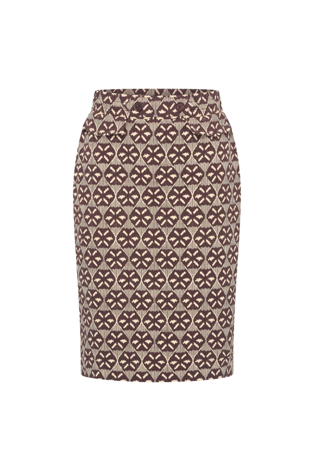 Travel Rok Harvest Ikat Print Espresso 202871