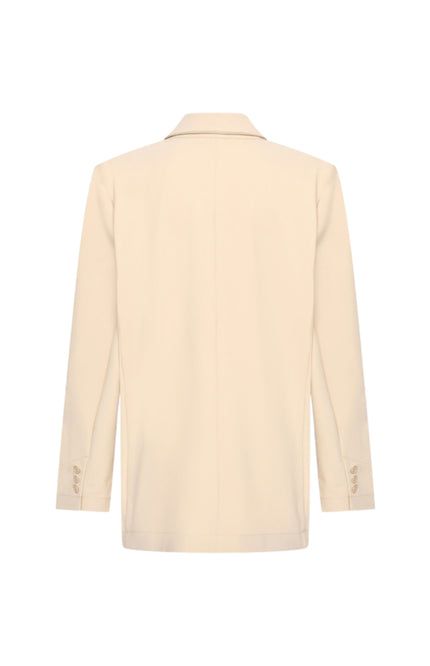 Bonded Travel Blazer Oversized Sand 202892