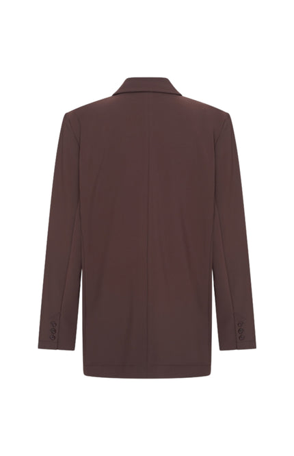 Bonded Travel Blazer Oversized Espresso 202892