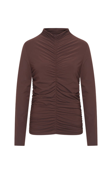 Travel Top Wrinckle Light Espresso 202895L