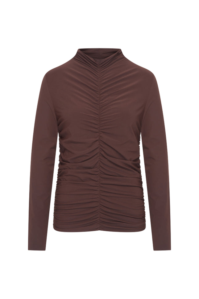 Travel Top Wrinckle Light Espresso 202895L