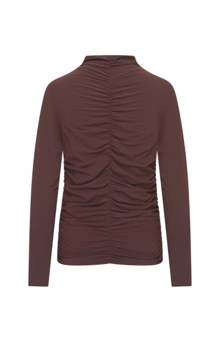 Travel Top Wrinckle Light Espresso 202895L
