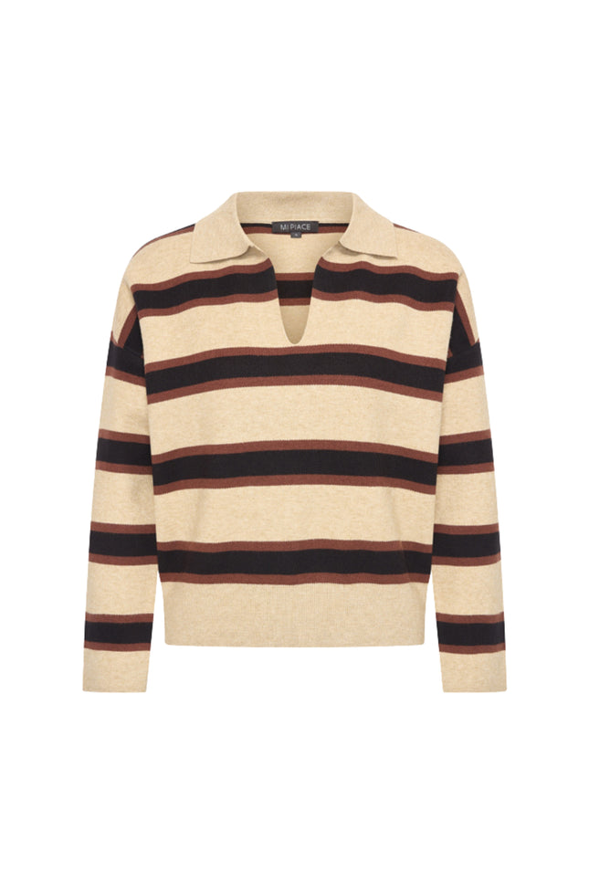 Trui Stripe Sand 202888