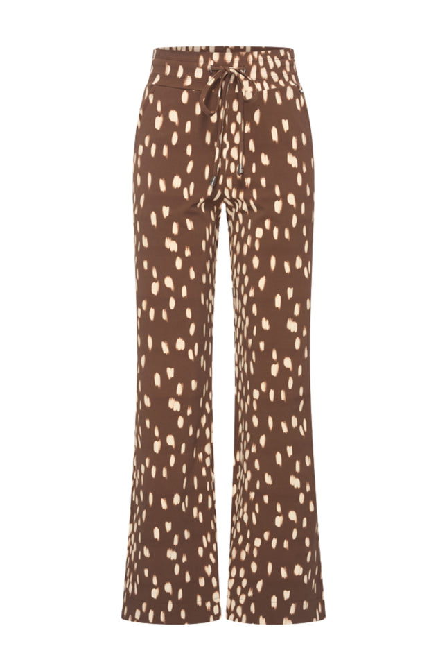 Heavy Travel Broek Bambi Print Chestnut 202136