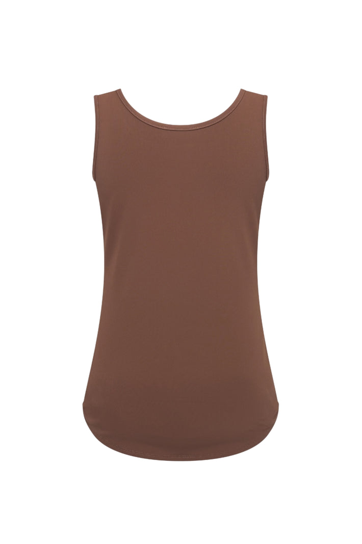 Ruime reisbagage van Mi Piace Travel Top Chestnut met stevige ritssluiting en gewatteerde handvatten.