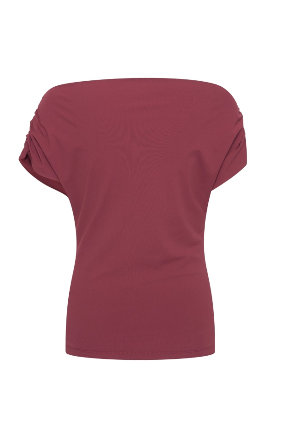 Mi Piace Travel Top Broche in burgundy, stijlvolle accessoire met bloemontwerp, zichtbaar op de afbeelding.