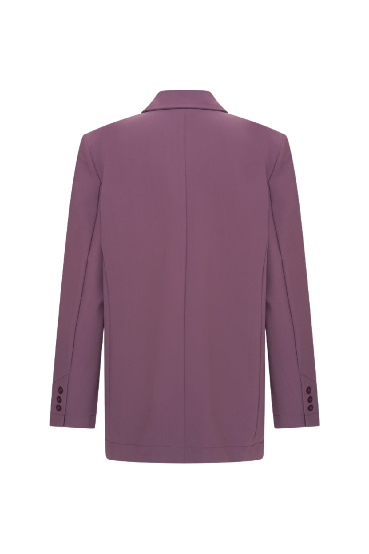 Oversized bonded reistas blazer in plum van Mi Piace, zachte stof en stijlvolle pasvorm voor dames.
