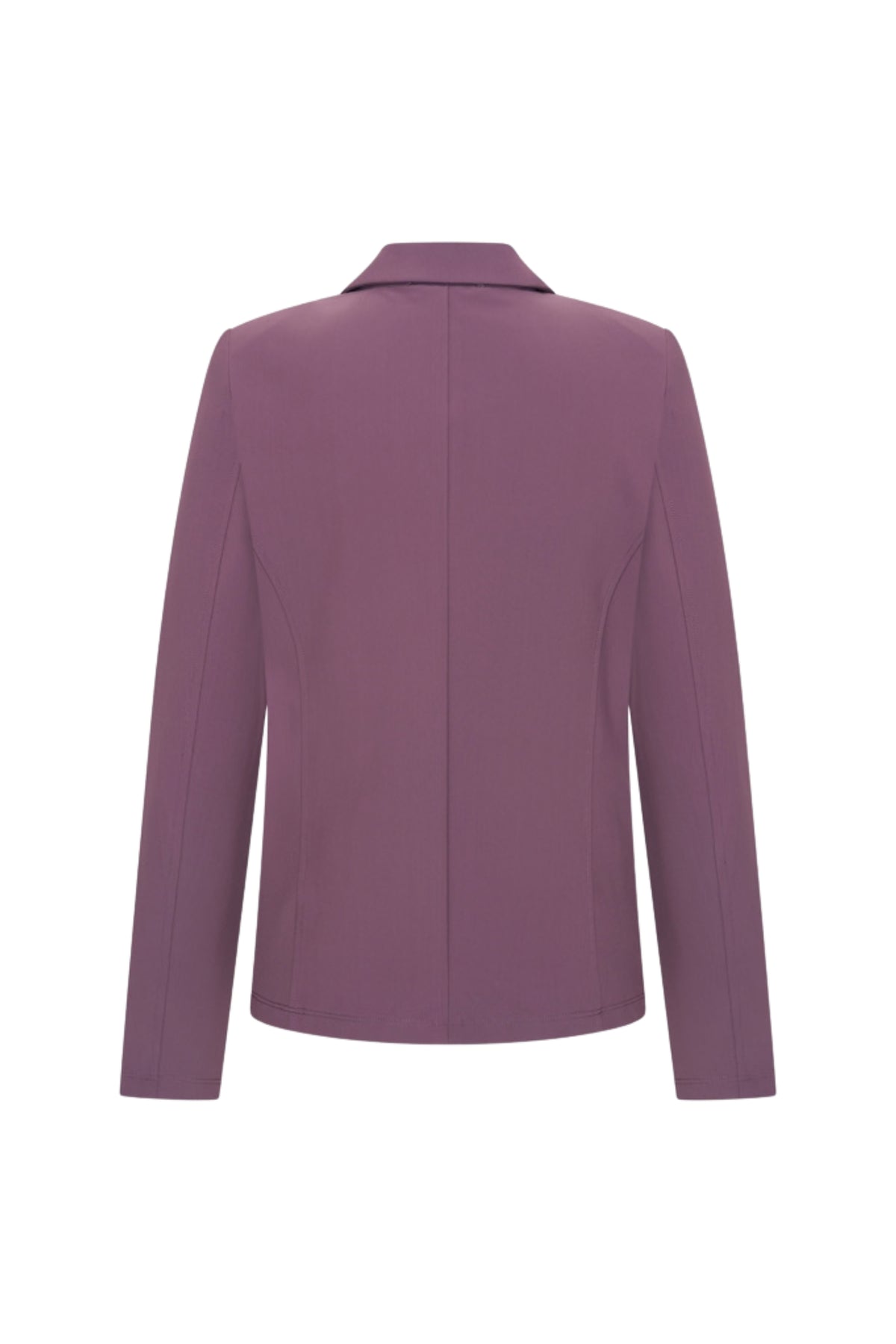 Mi Piace bonded travel blazer in plum kleur, stijlvolle herenjas met moderne pasvorm en comfortabele stof.