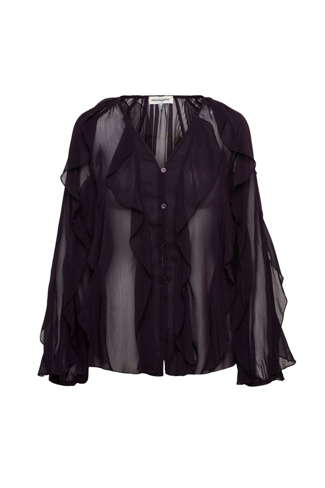 Blouse Wies Deep Plum BL462