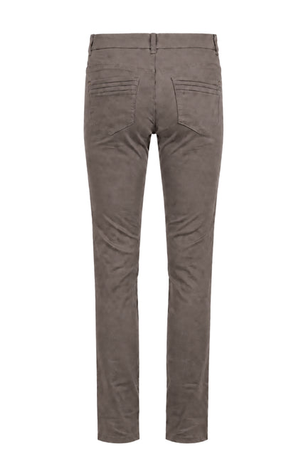 Broek 5 Pocket Donkerbruin 927049