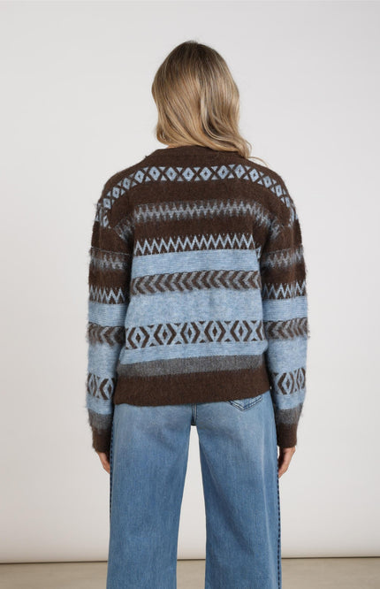Trui Mikela Chocolate Sky NKF03094