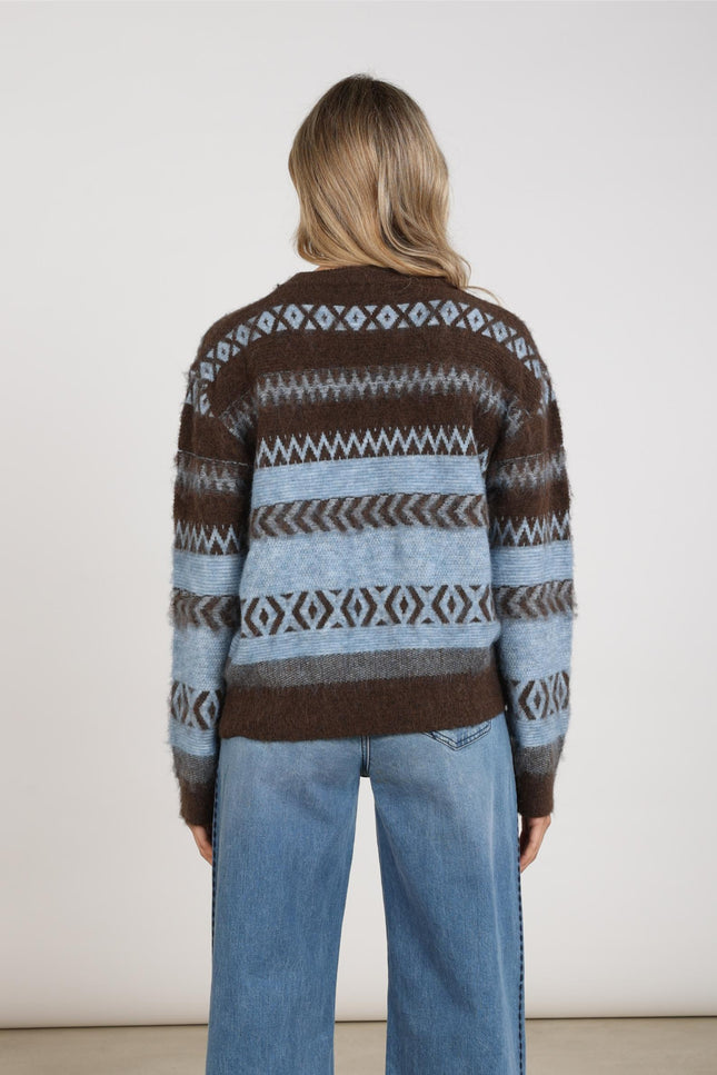 Trui Mikela Chocolate Sky NKF03094