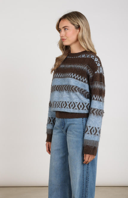 Trui Mikela Chocolate Sky NKF03094