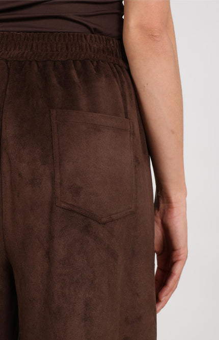 Broek Bertie Suede Chocolate NKF09109
