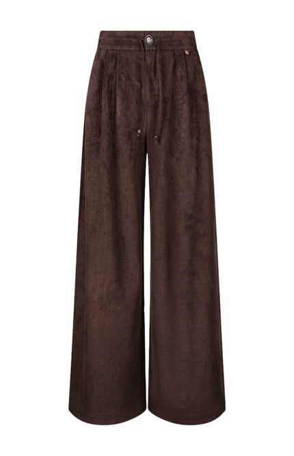 Broek Bertie Suede Chocolate NKF09109