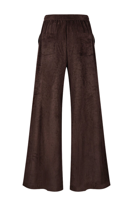 Broek Bertie Suede Chocolate NKF09109