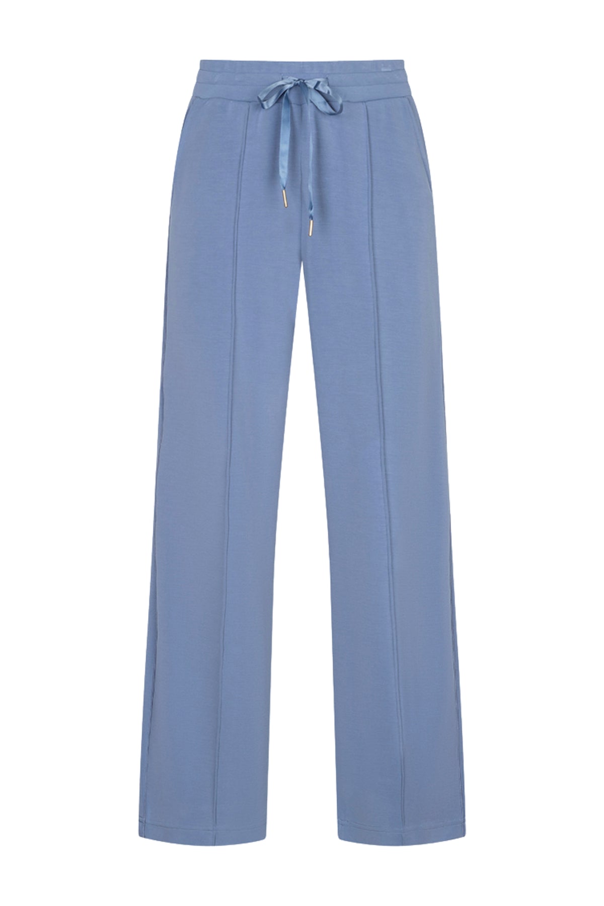 Donkere blauwe modal joggerbroek van EsQualo, comfortabele pasvorm, wijdte W26.05707, geschikt voor casual dragen.