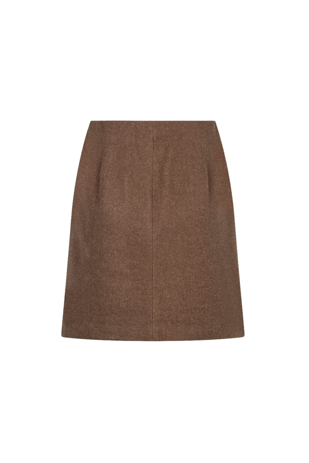 EsQualo Flowers Coffee rok met bloemenprint, elegante winterrok voor dames, geschikt voor casual en zakelijke outfits