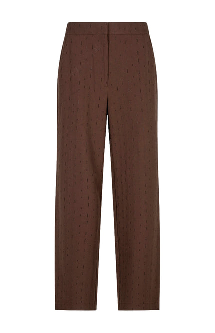 Broek Rhinestones Coffee W26.10724