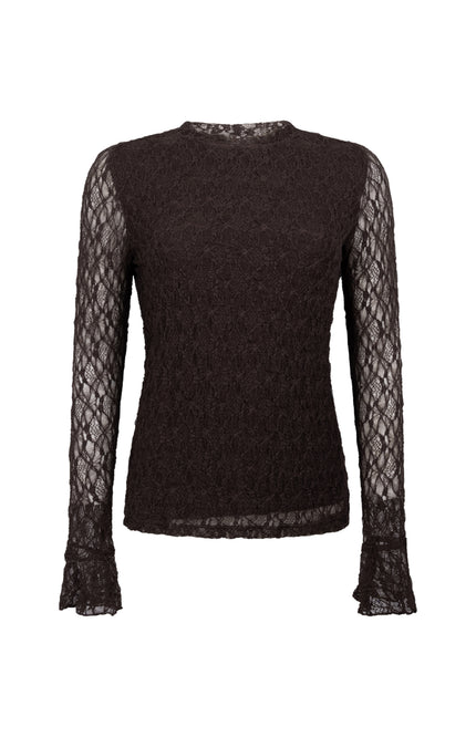 Top Flared Cuff Cafe Noir C20-22-401