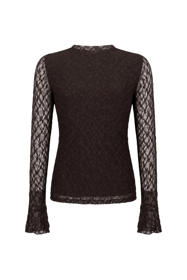 Top Flared Cuff Cafe Noir C20-22-401